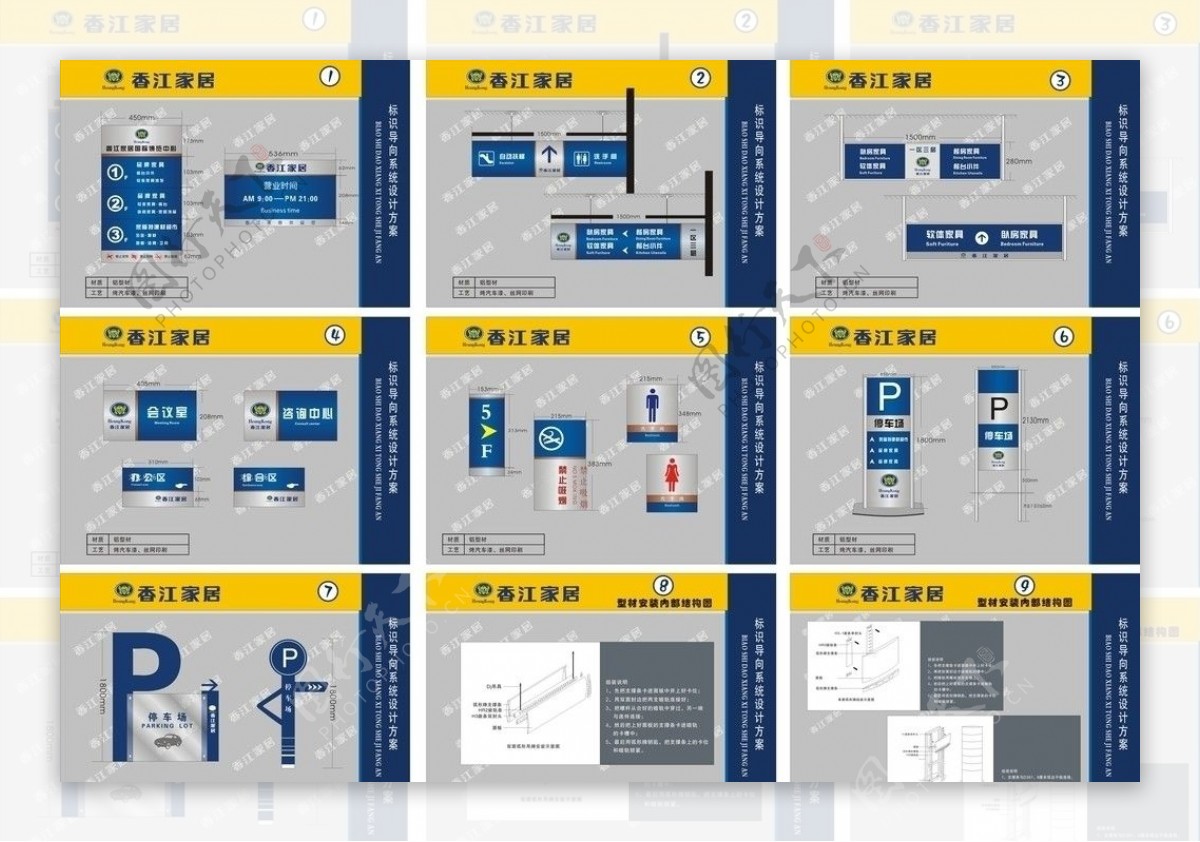 香江家具指示系统图片