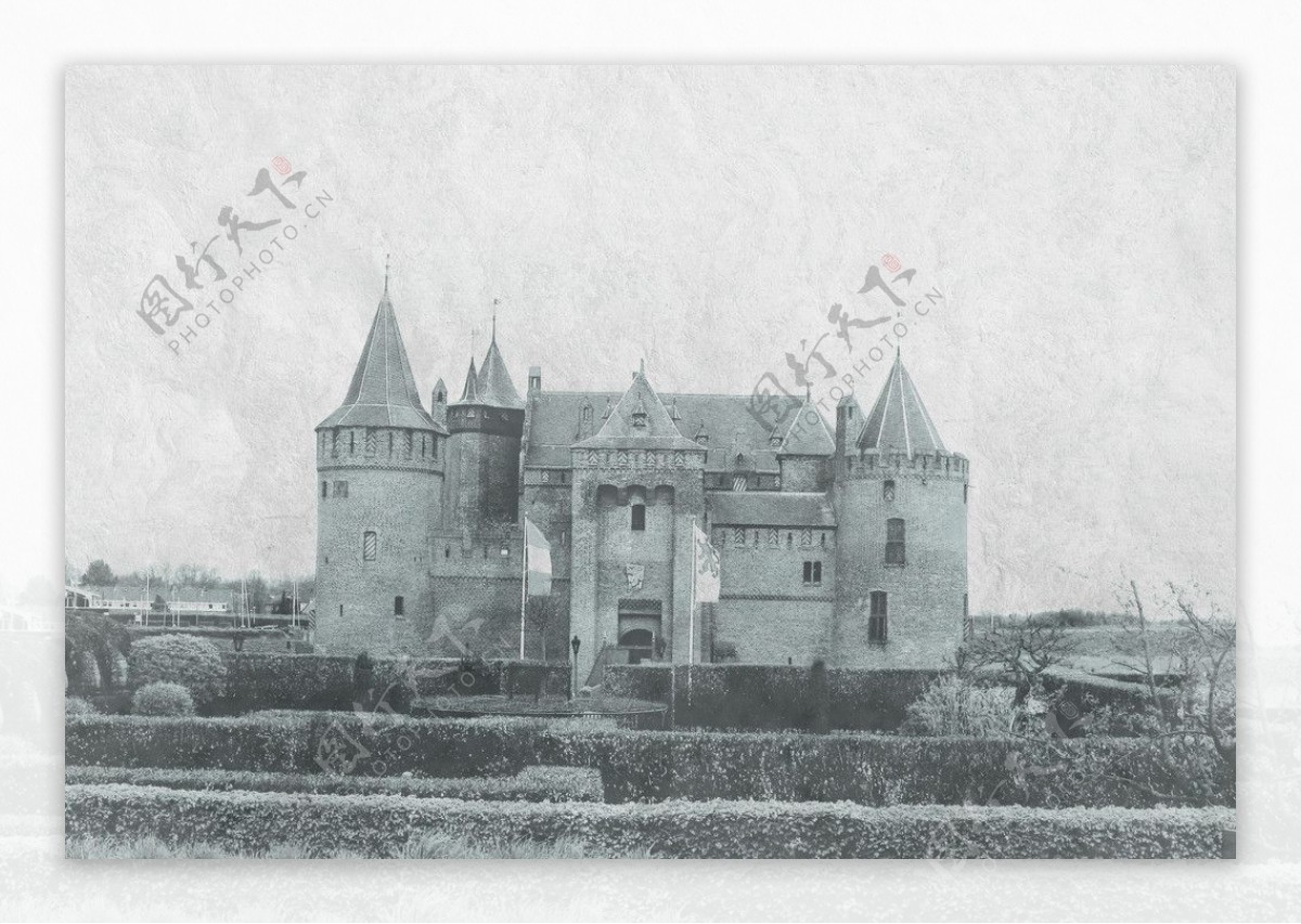 灰色城堡图片
