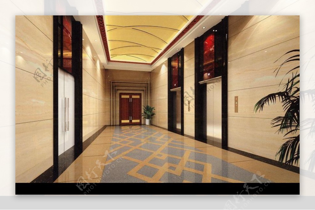 谷埠国际商城电梯间图片