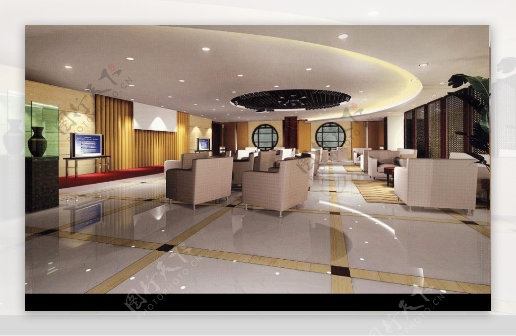 福建省建设银行财富中心多功能厅方案二角度二图片