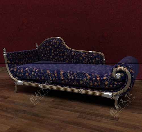 精致欧式家具休闲贵妃床图片