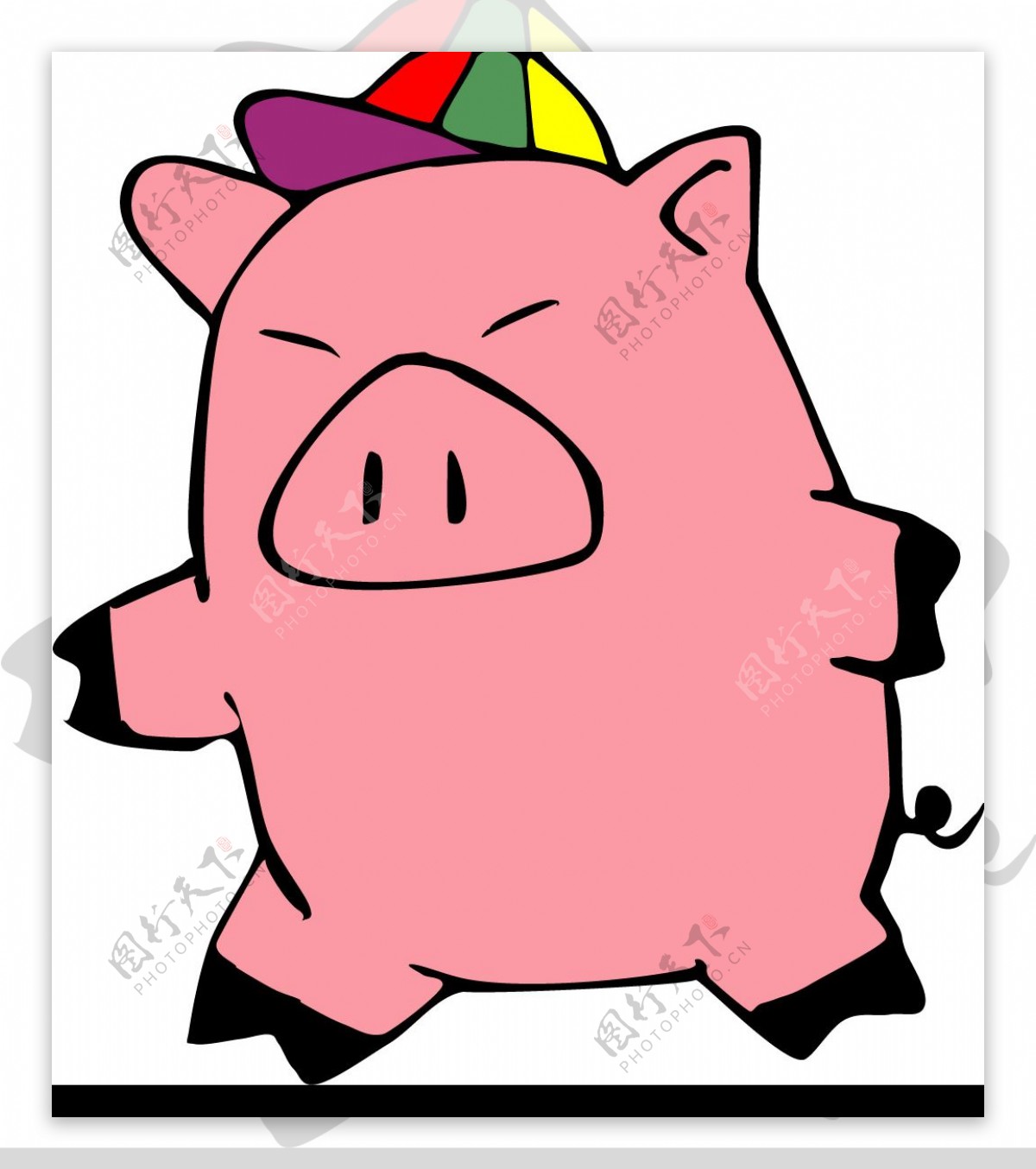 猪的漫画图片