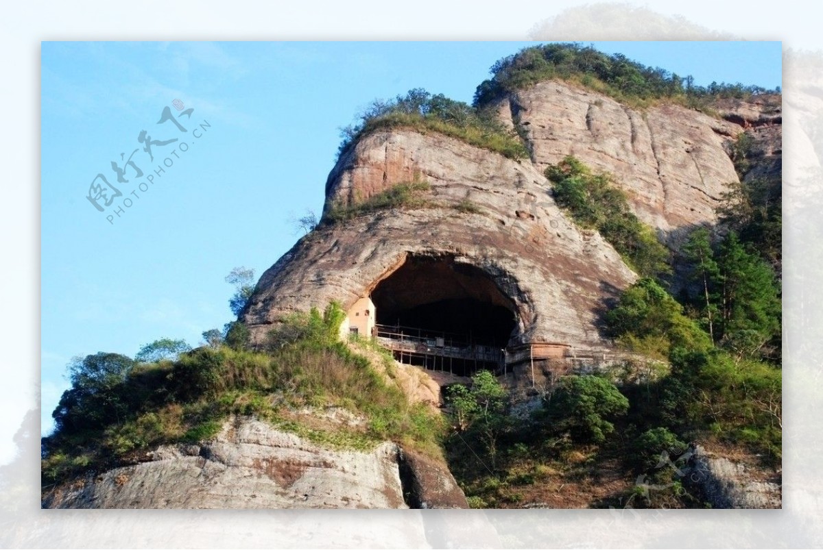 神仙洞丹霞洞穴图片