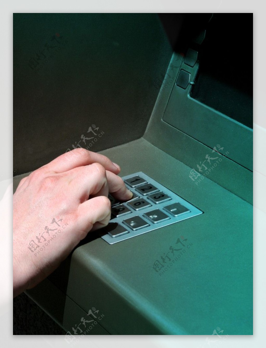 ATM机输入密码图片