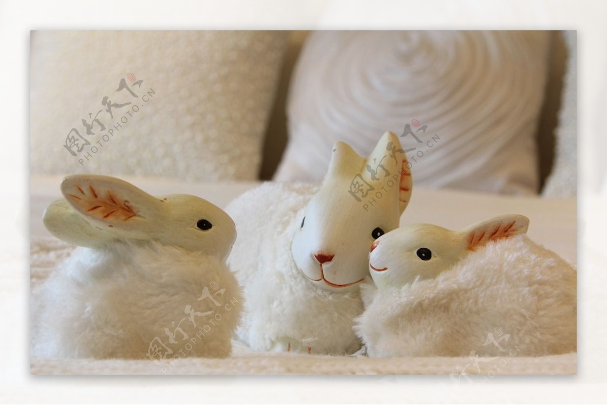 兔子装饰饰品图片