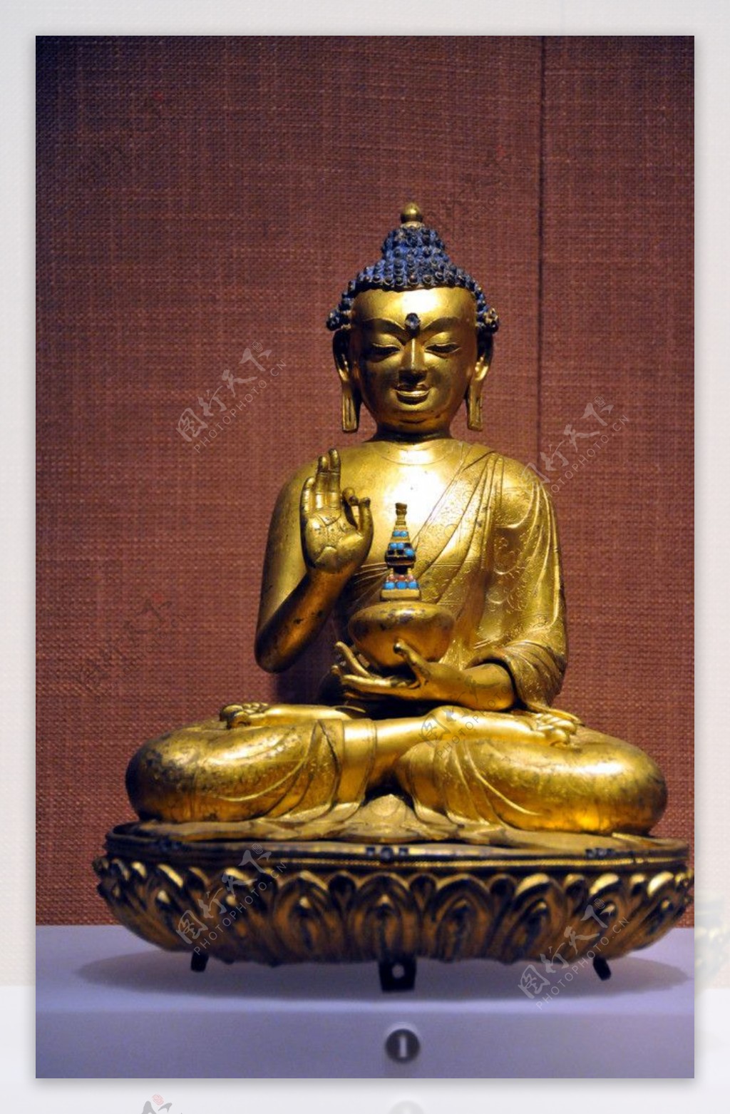 铜镀金弥勒佛像图片