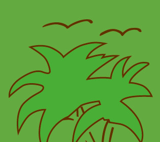 椰树图案图片