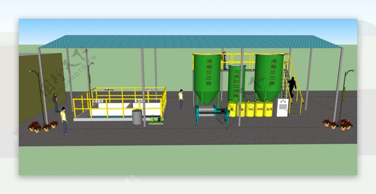 污水处理站图片
