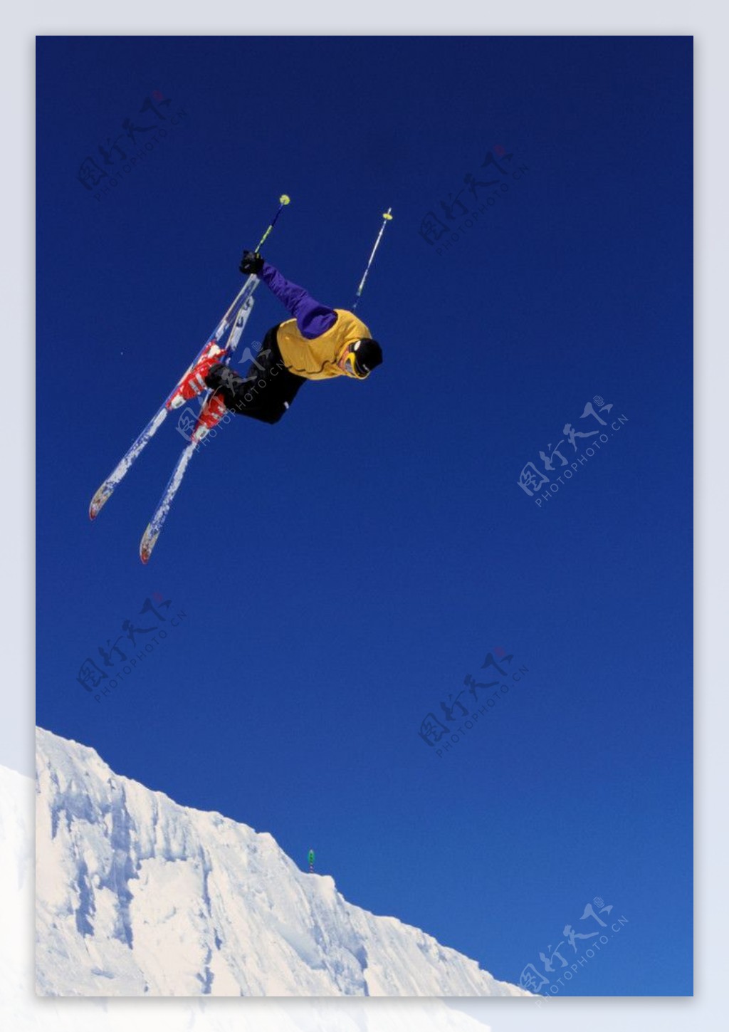 滑雪运动极限图片