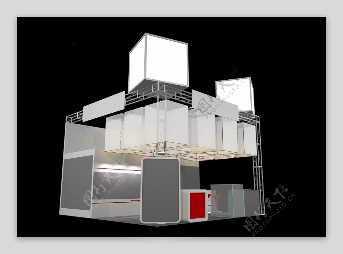 3D展厅展览展示设计模型图片