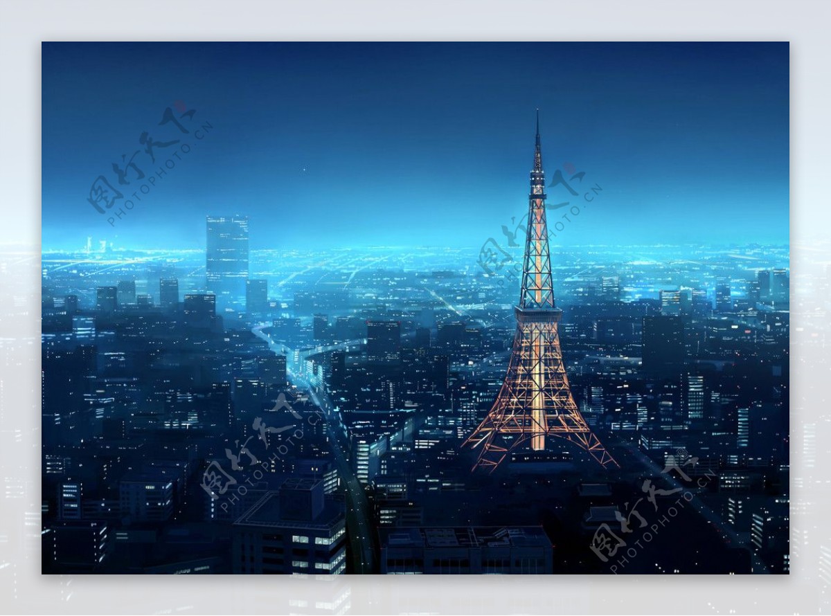 巴黎的夜色图片