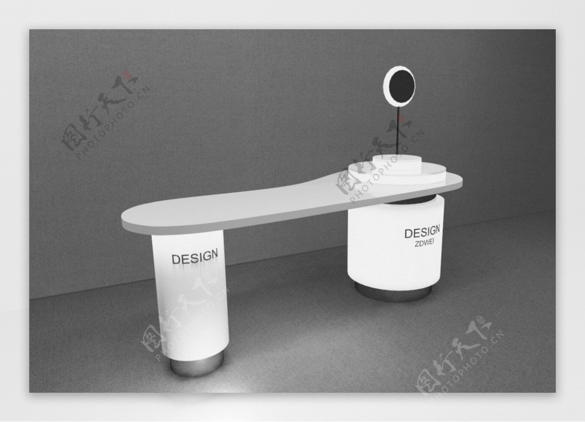 展柜柜台3D模型图片