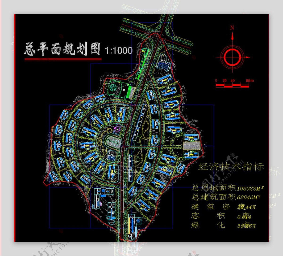 公园广场重庆某开发区总平面图片