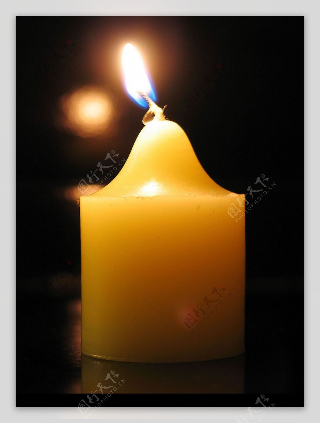 黄色蜡烛图片