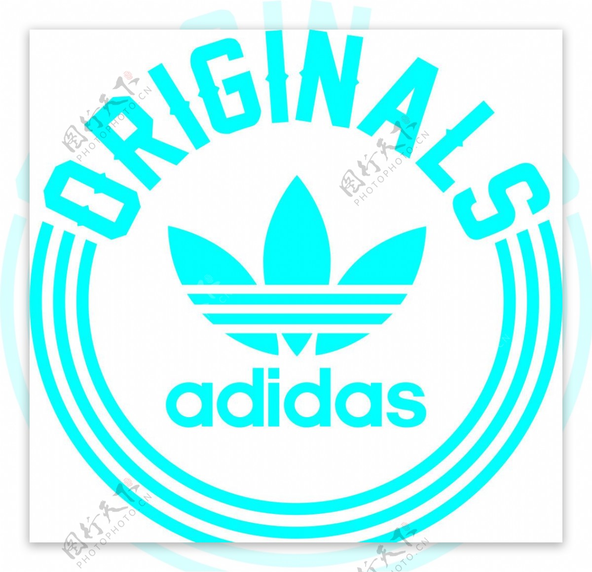 adidas三叶草图片