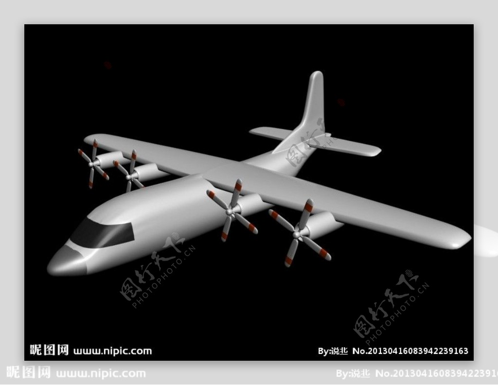 3dmax飞机模型图片