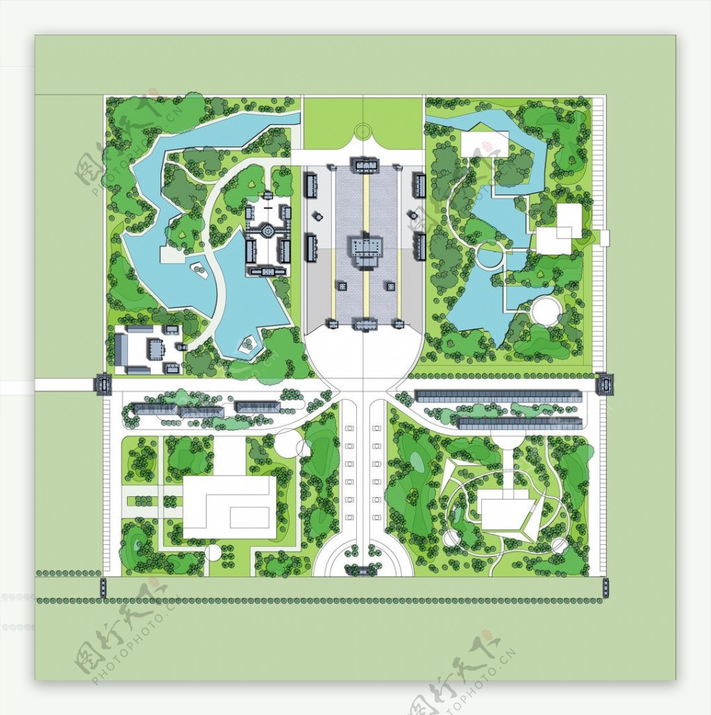 陵园规划方案图片