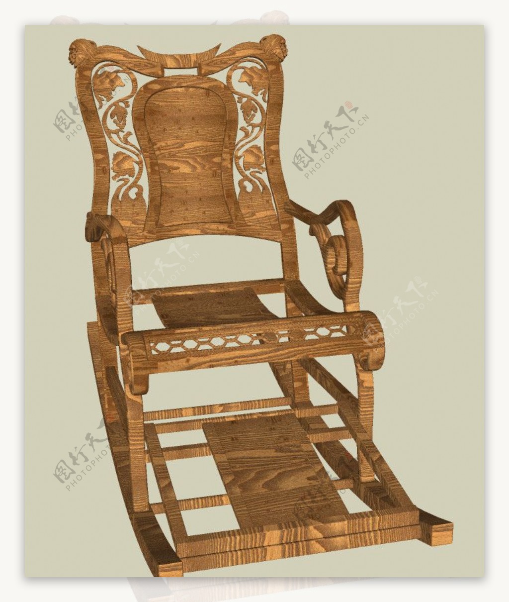 中式摇椅图片