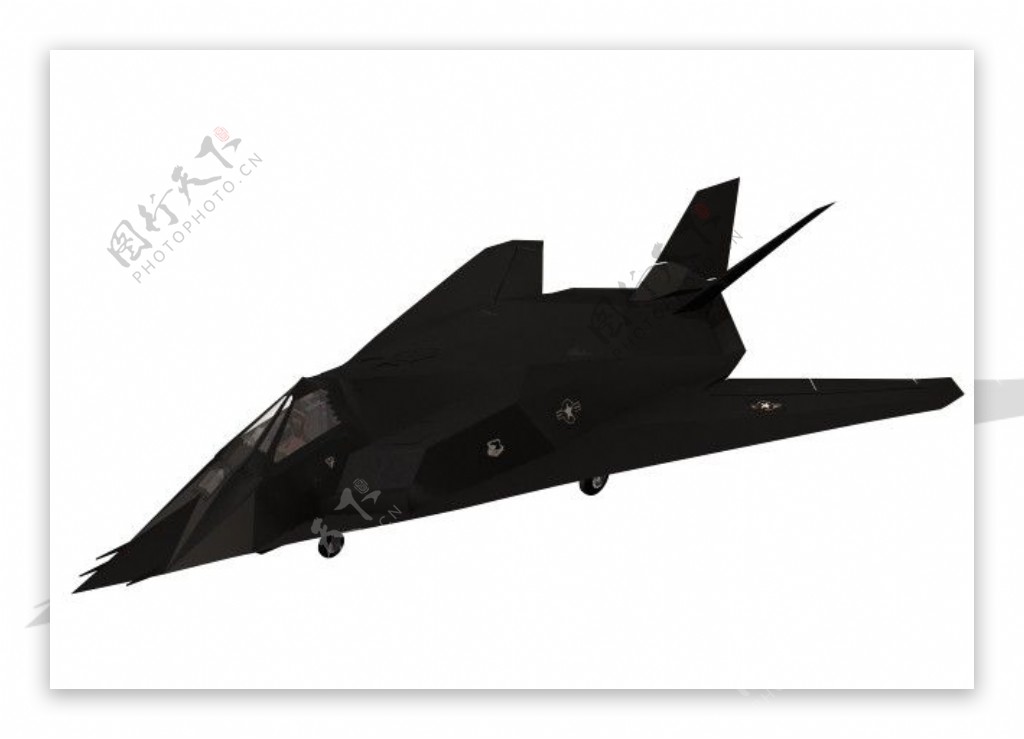 F117隐形轰炸机3D模型图片