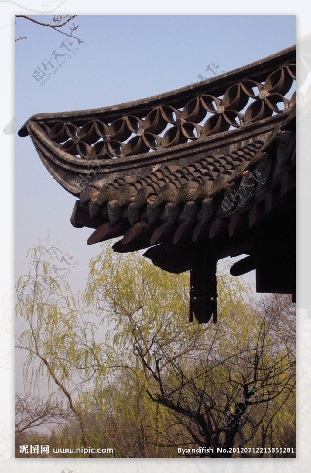中式屋顶图片