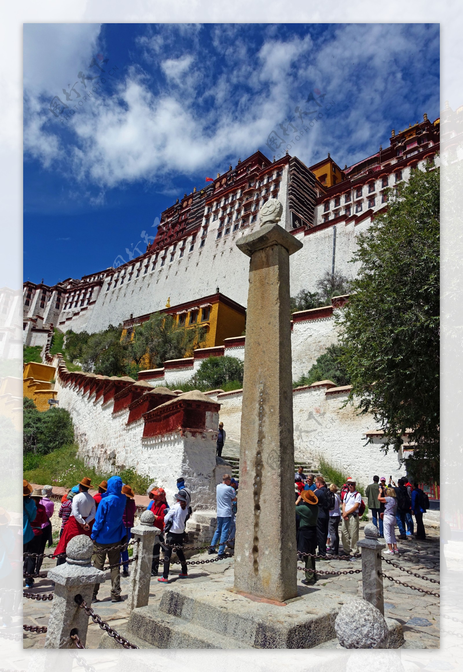 西藏布达拉宫无字碑图片