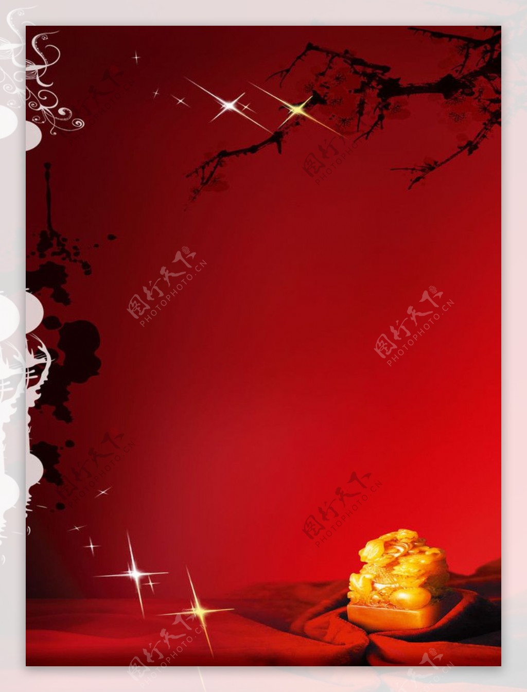 节日背景庆典背景红色背景图片