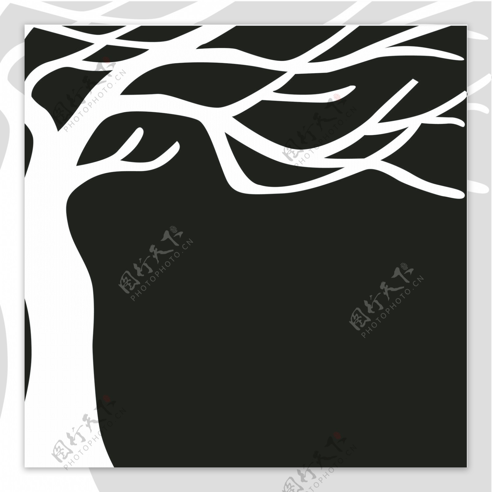 黑白树图片素材-编号06520137-图行天下