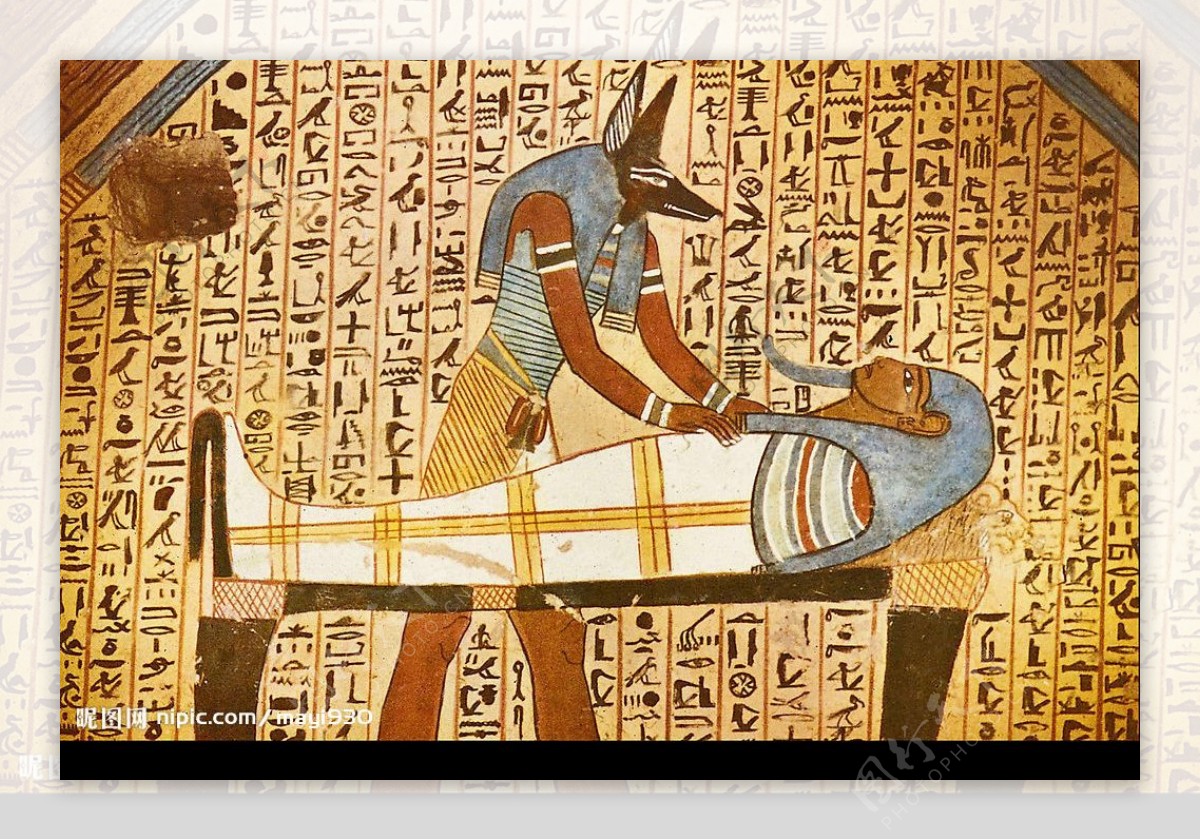 埃及壁画神的审判图片