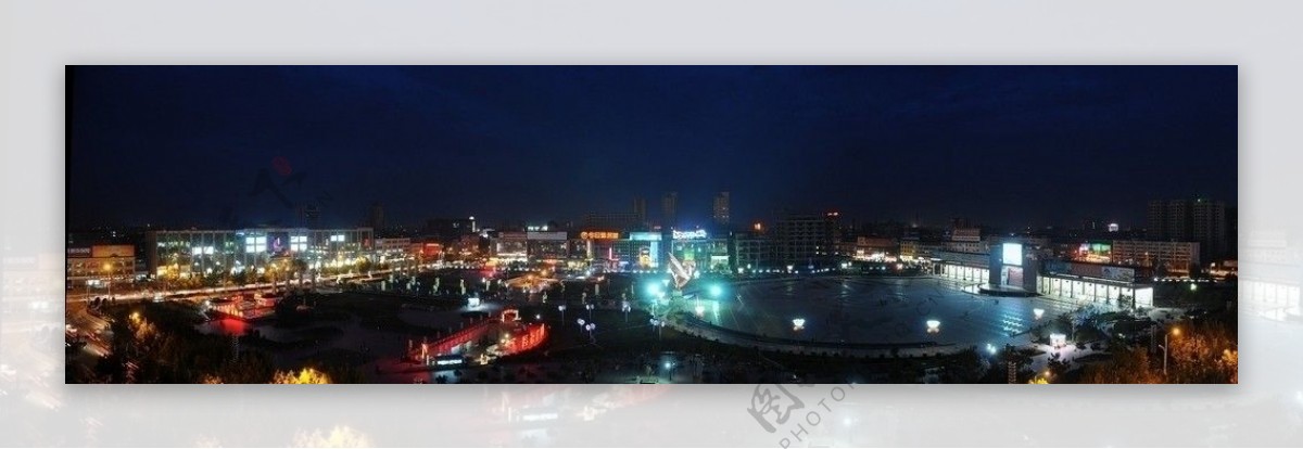 运城南风广场夜景图片