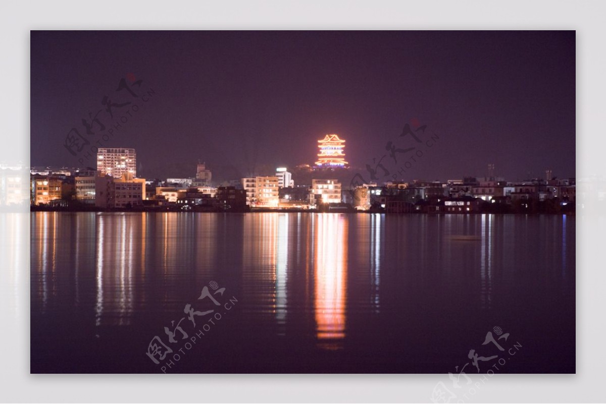 鄱阳东湖夜景图片