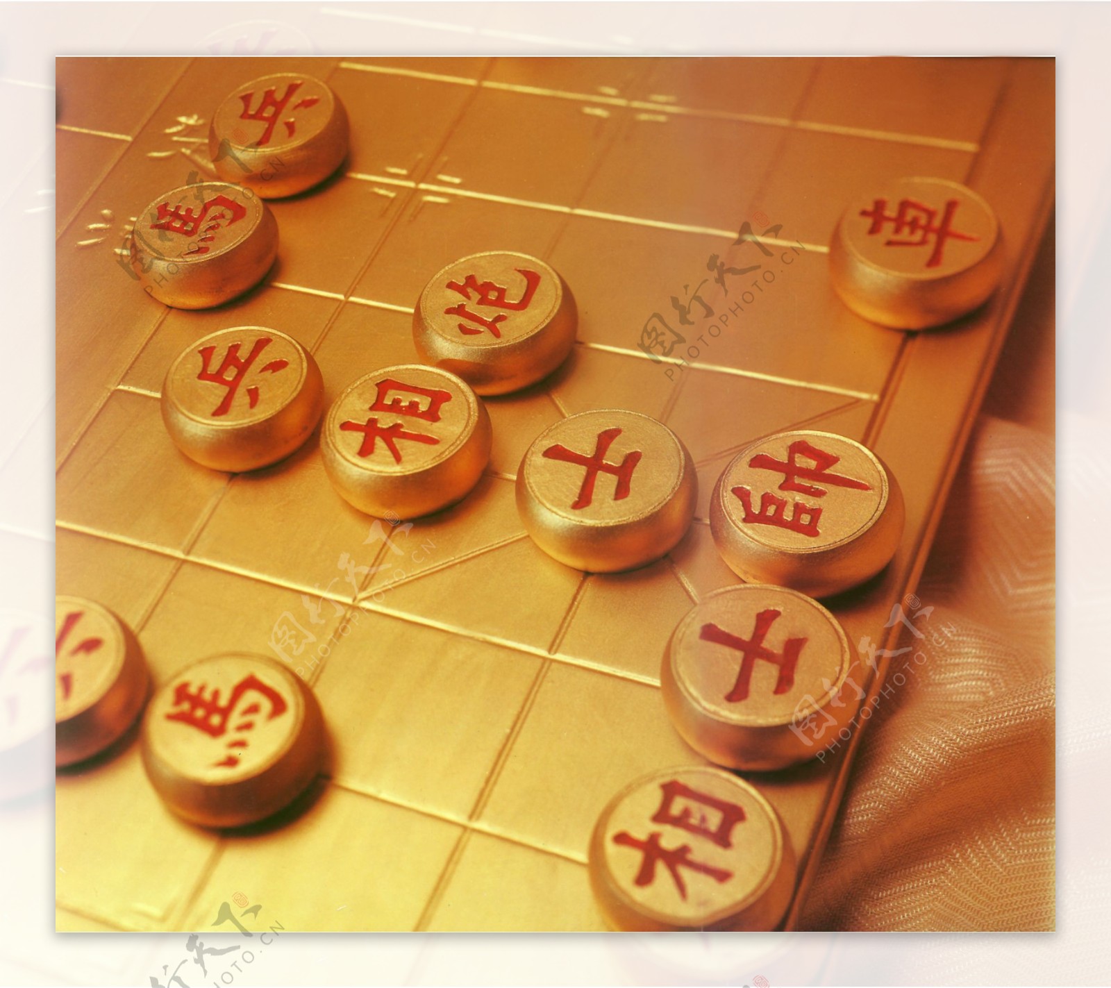 金色中国象棋图片