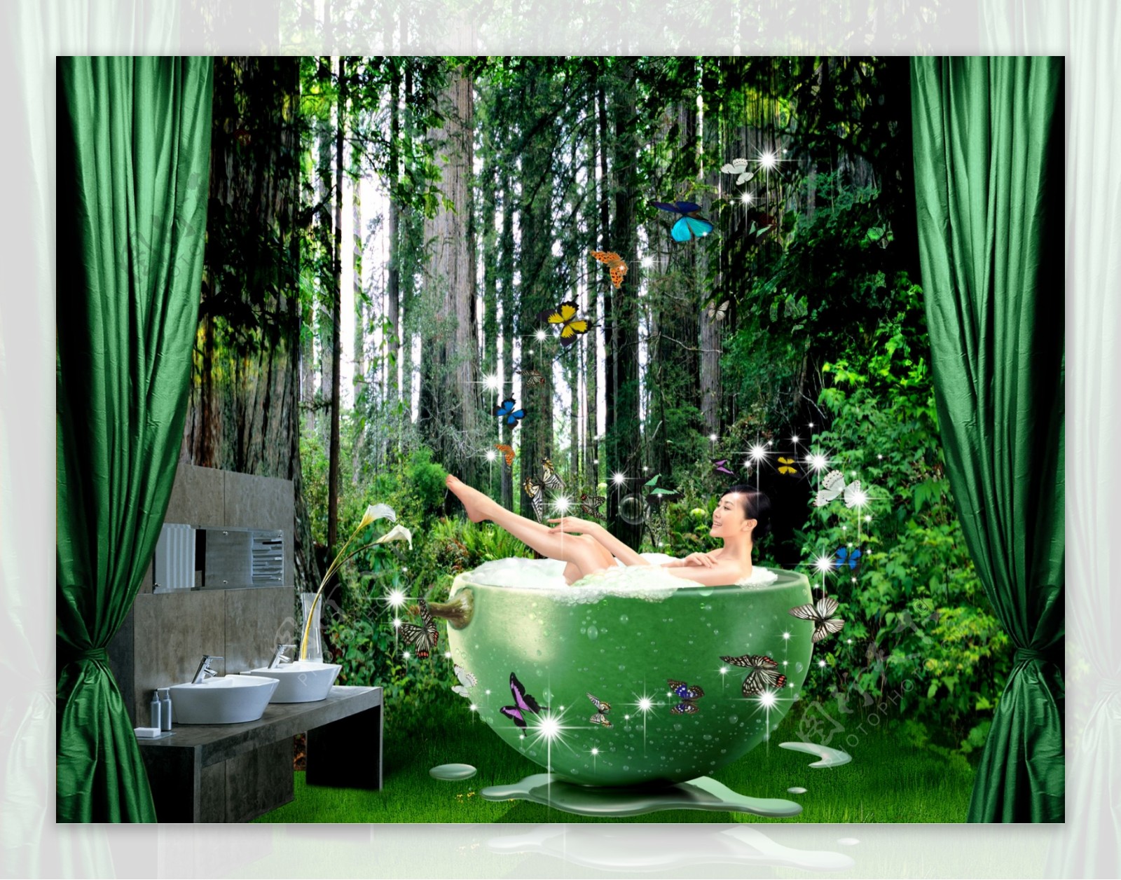 卫浴广告素材图片