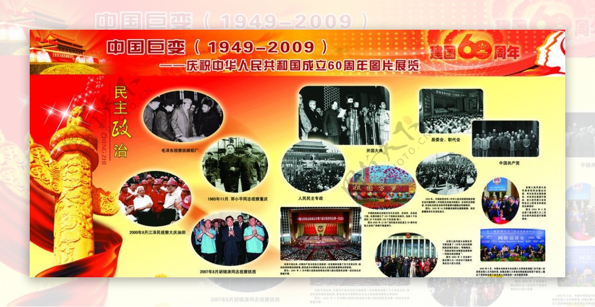 建国60周年辉煌历程民主政治图片