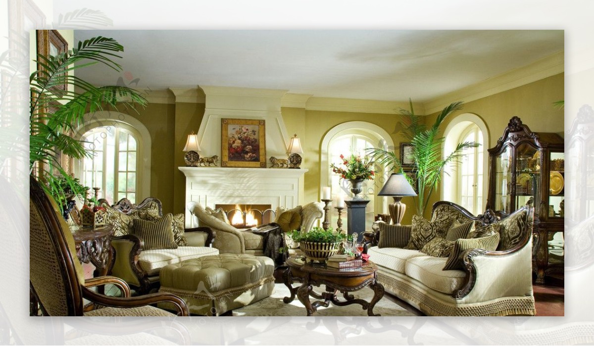 古典欧式客厅图片