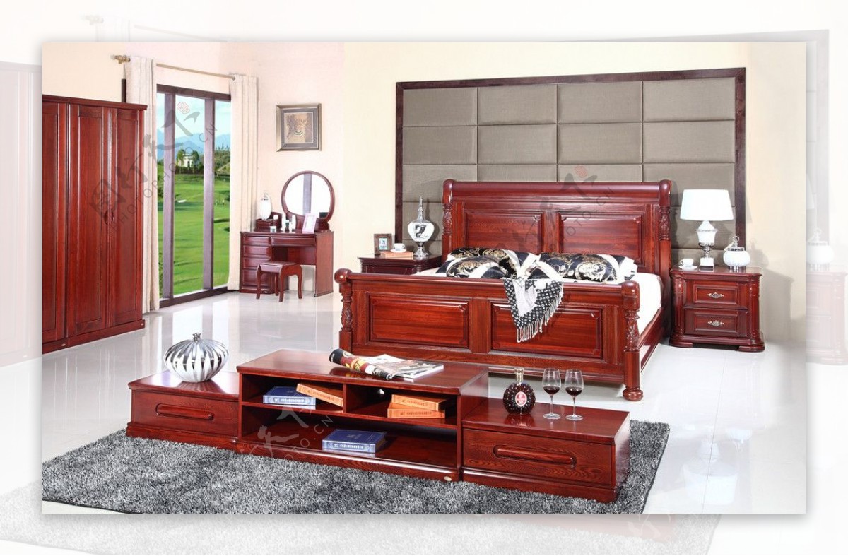高清实木家具卧室图片