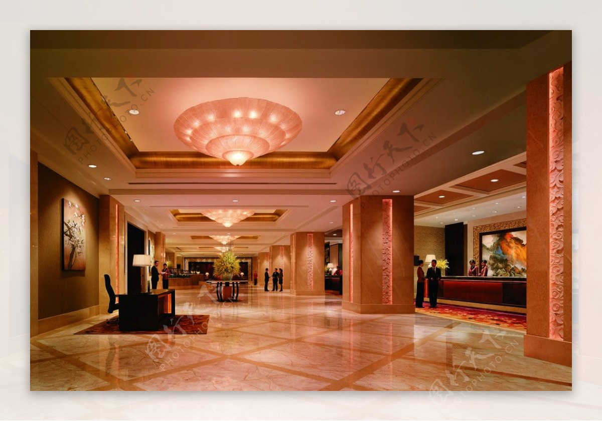 香格里拉酒店大厅图片