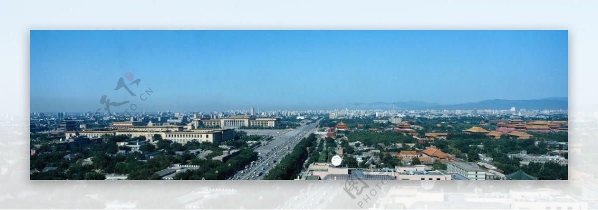 北京俯瞰图片