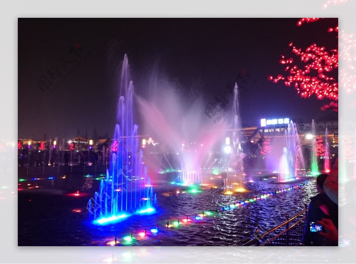 大雁塔音乐喷泉图片