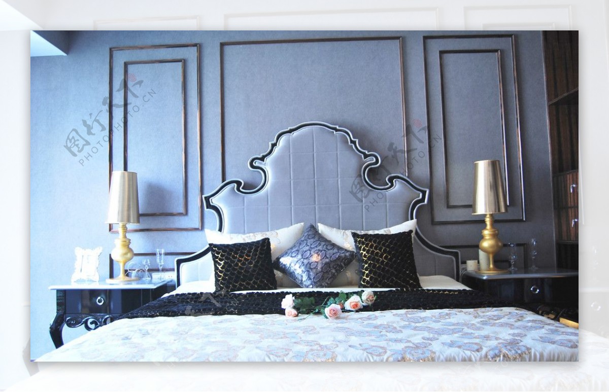 欧式古典卧室装修风图片