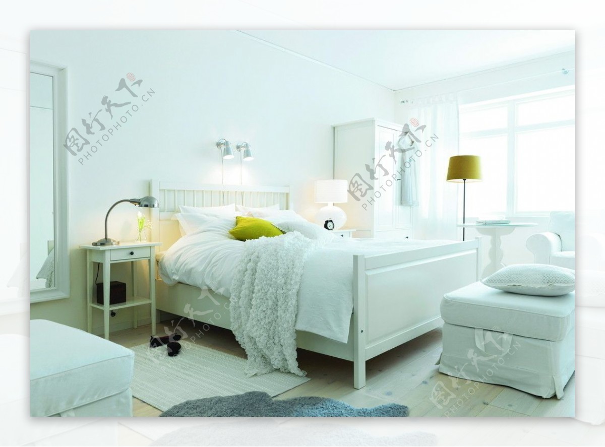 IKEA宜家白色卧室图片