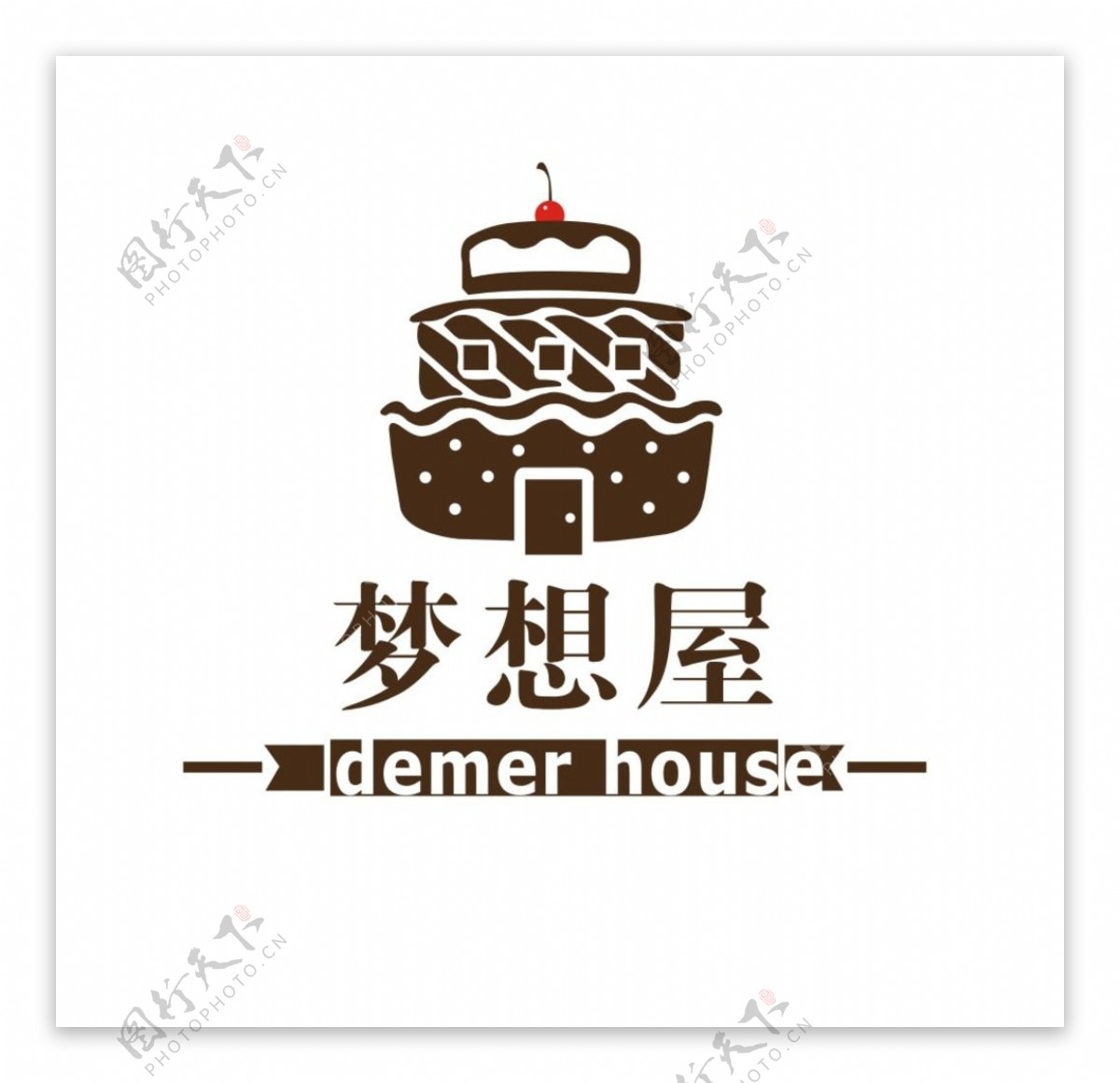 梦想屋蛋糕店logo图片