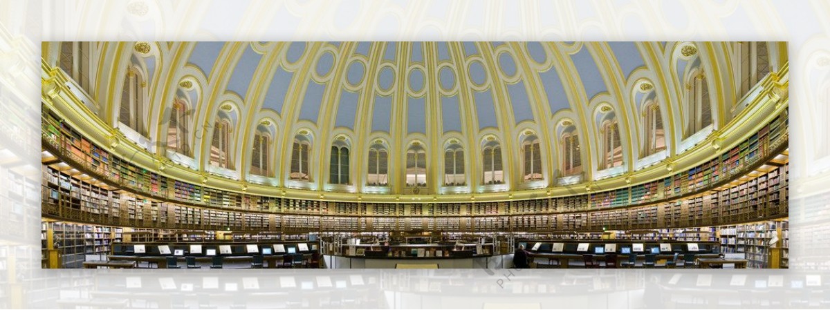 超大欧式穹顶图书馆图片