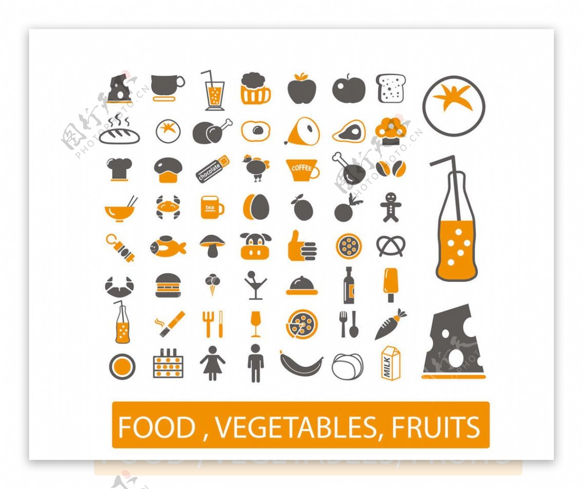 餐饮icon|UI|图标|美国商路 - 原创作品 - 站酷 (ZCOOL)