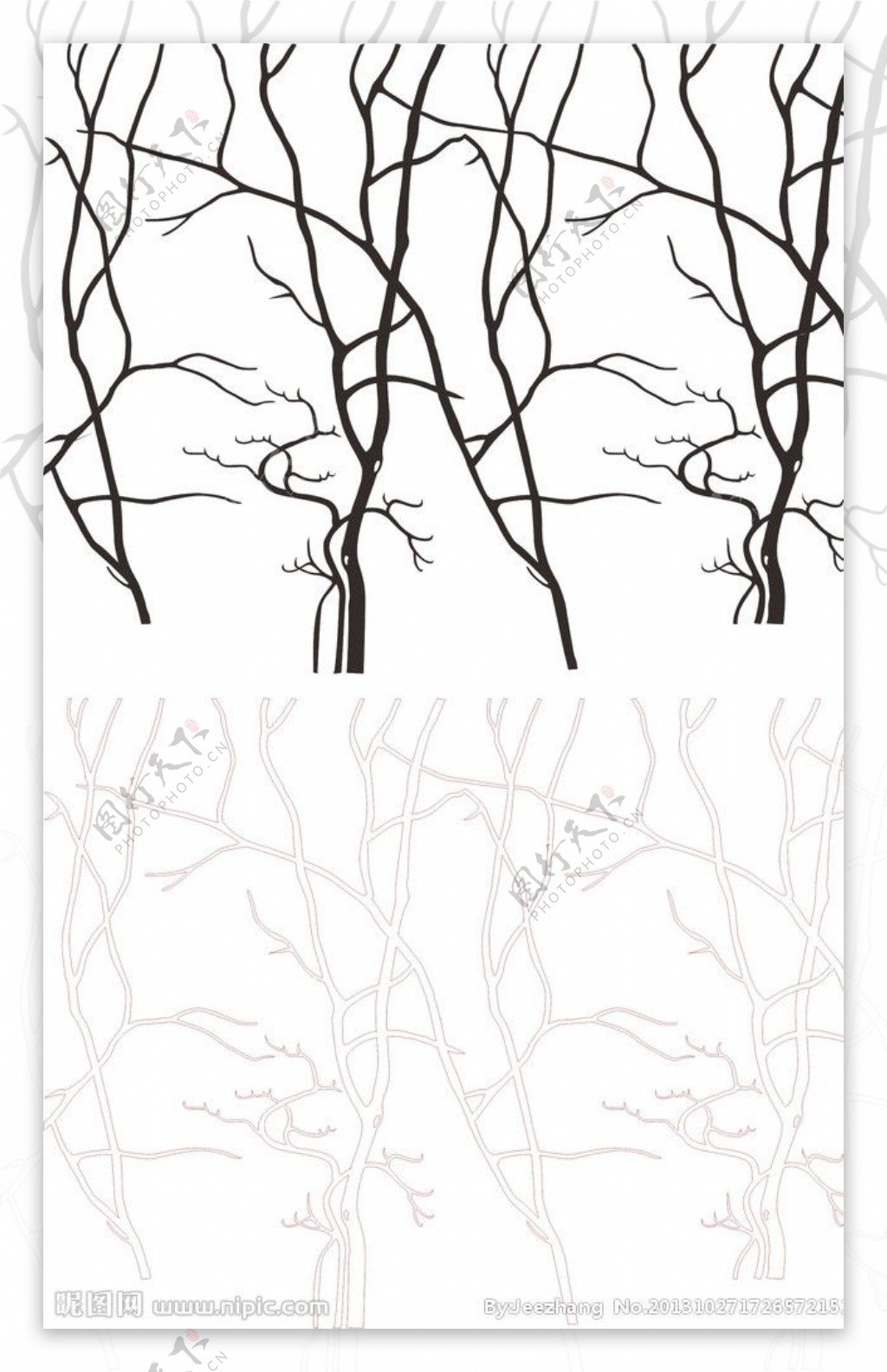 艺术树枝树杆图片