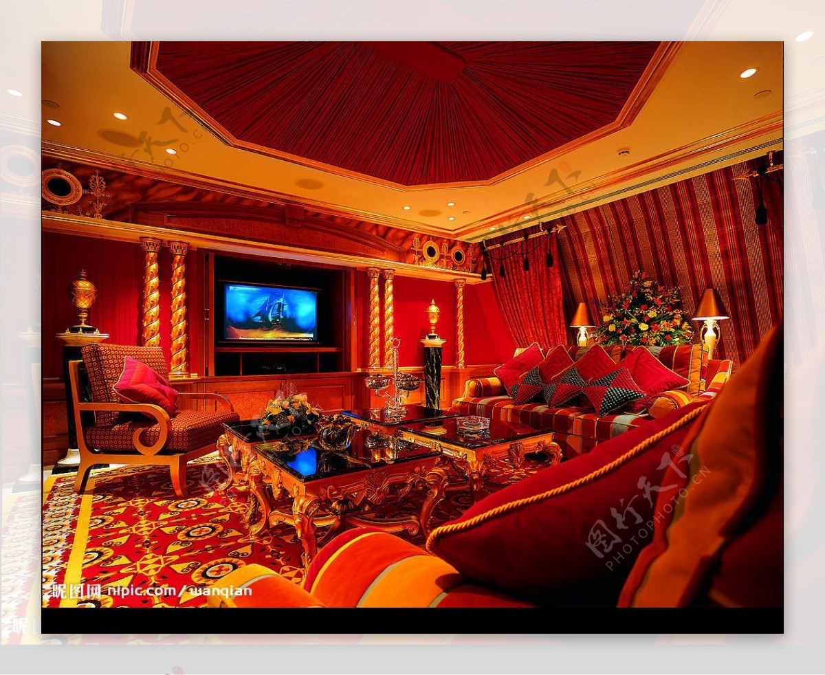 迪拜酒店豪华房间图片