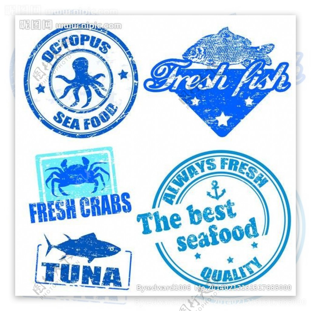 海产品商标图片