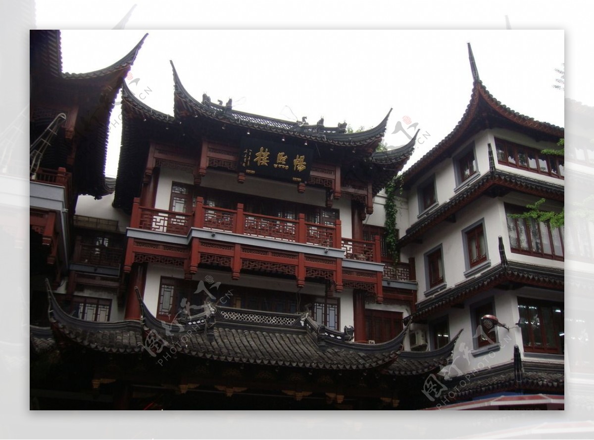 上海城隍庙畅熙楼古典建筑图片