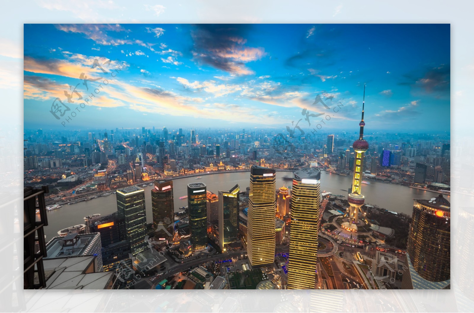 上海鸟瞰图图片