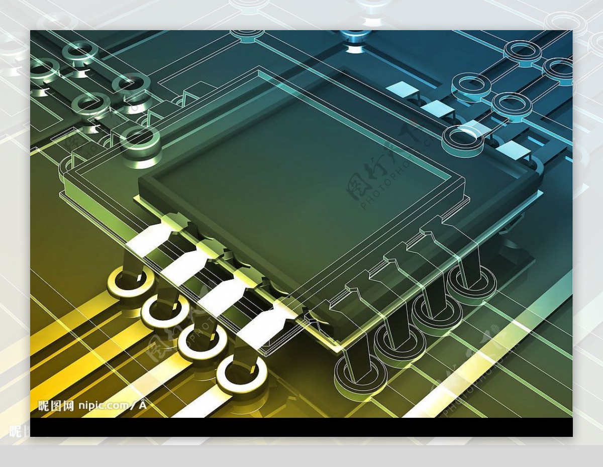 高清电脑线路板图片