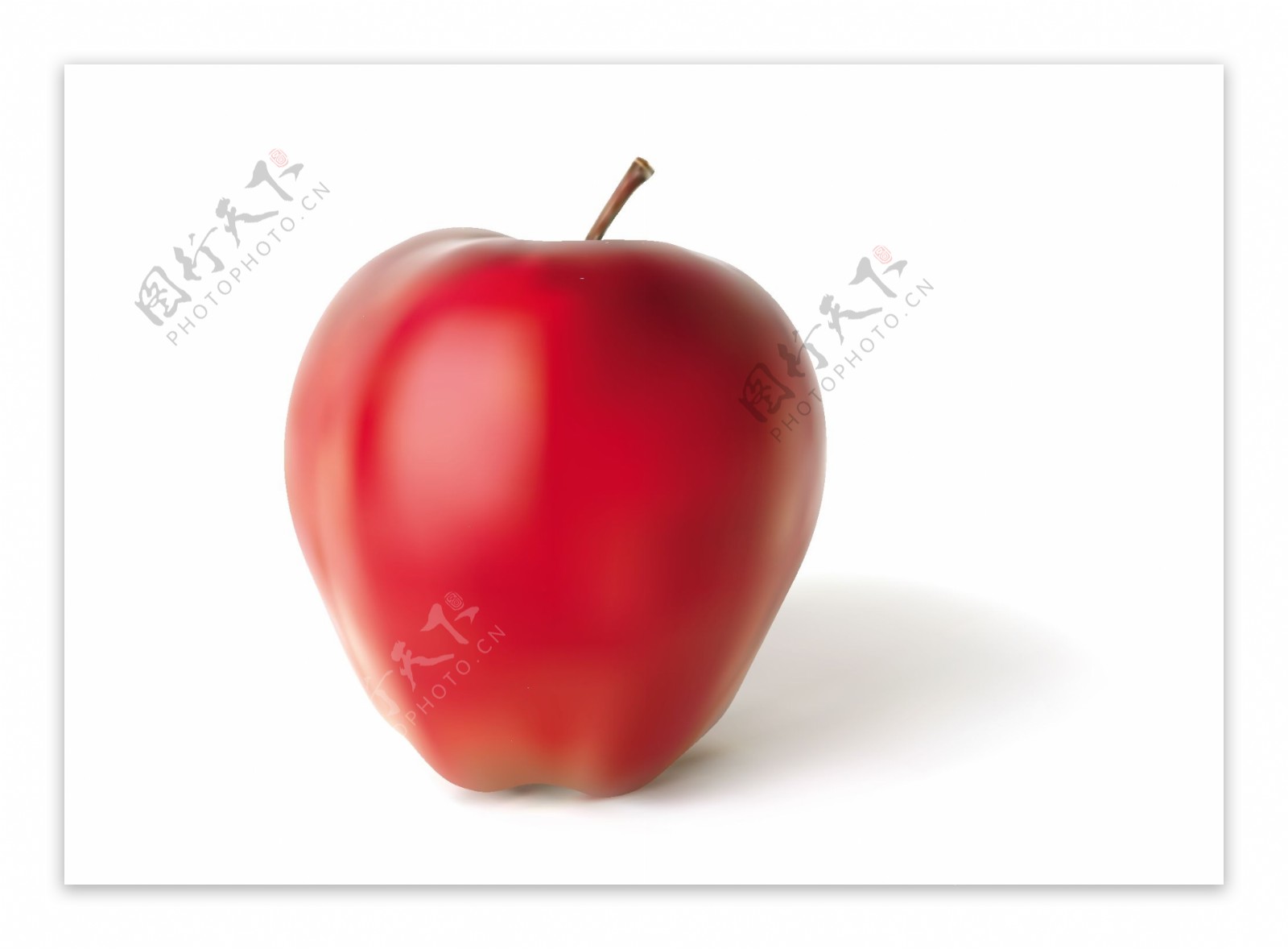 水晶红苹果图片